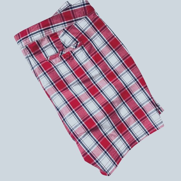 IZOD Checked Shorts SZ 14 - Picture 4 of 8